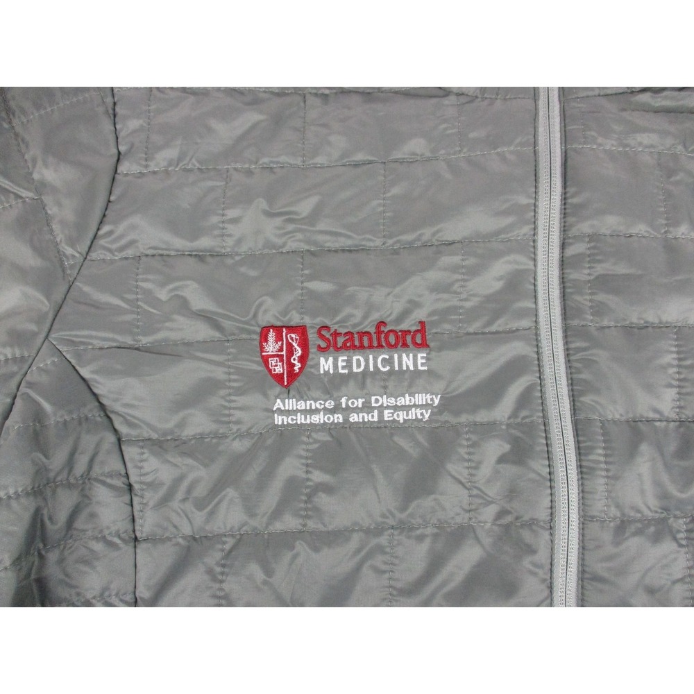 Patagonia Jacket Womens 2XL XXL Gray Nano Puff Quilted Puffer Embroidered Coat - Picture 3 of 11